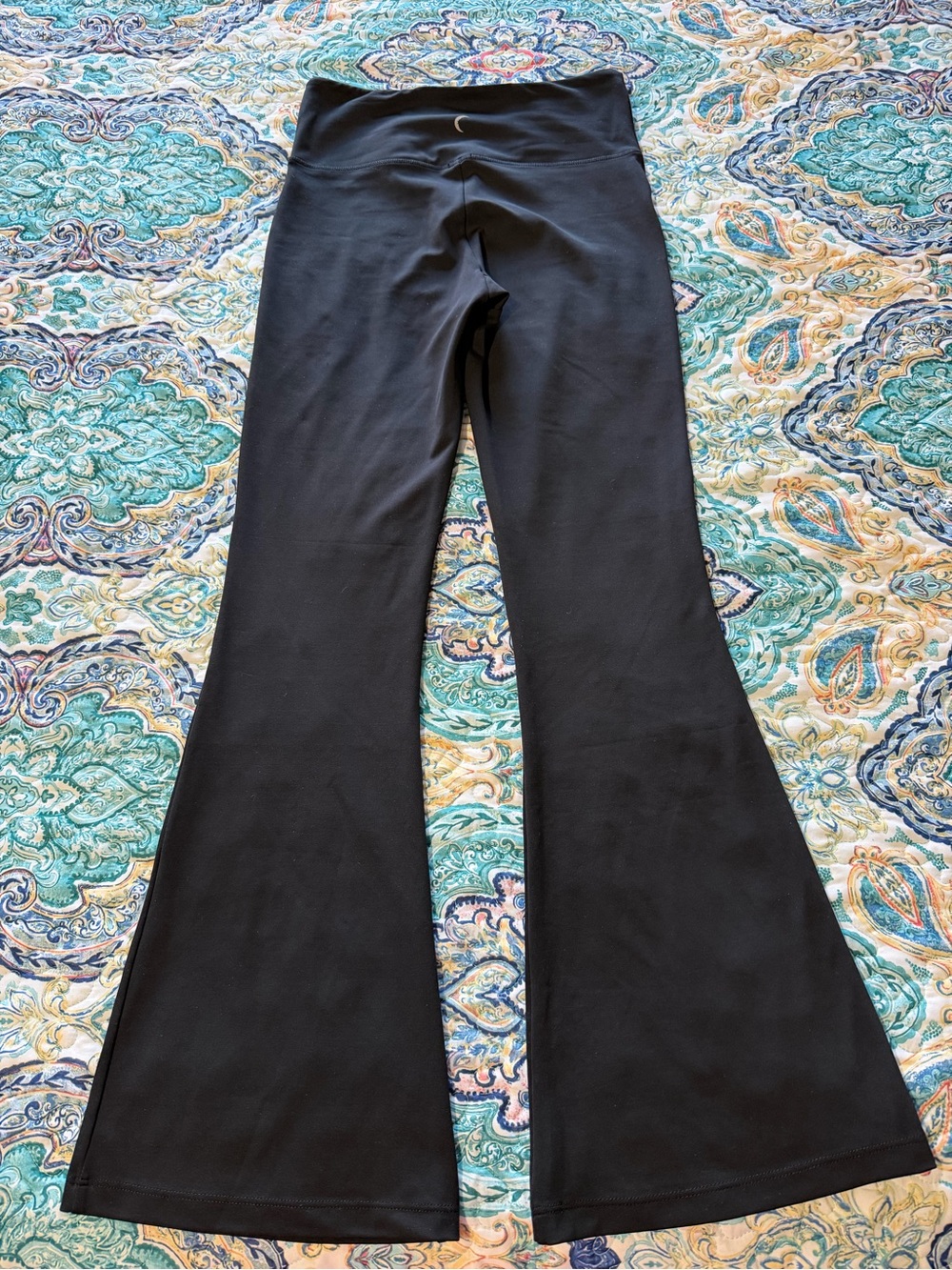 Zyia Active Women's Black High-Waist Flared Pants - Picture 2 of 9